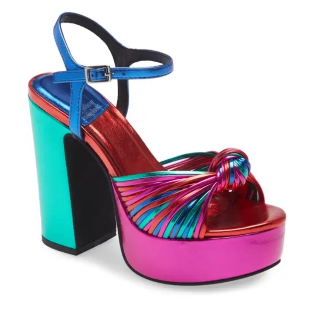 Jeffrey Campbell Bright Metallic Platforms